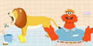 Sesame Street: Murray Cleans Up (Online Games) Holywoodedge, Lion Roar Snarl Grow AT013501