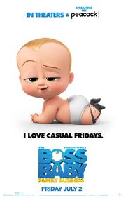 The poster for The Boss Baby, Family Business, with new date