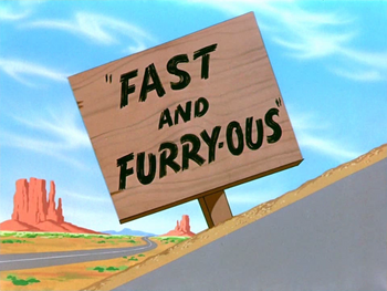 Fast and Furry-Ous Title Card