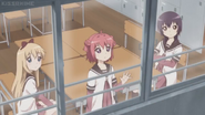 Yuru Yuri♪♪ Ep. 4 Sound Ideas, RAIN - MEDIUM RAIN ON GRASS AND CEMENT, WEATHER