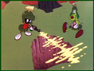 Looney Tunes and Merrie Melodies WB SCI FI - MARVIN THE MARTIAN'S LASER GUN, SWOOSH in "The Hasty Hare"