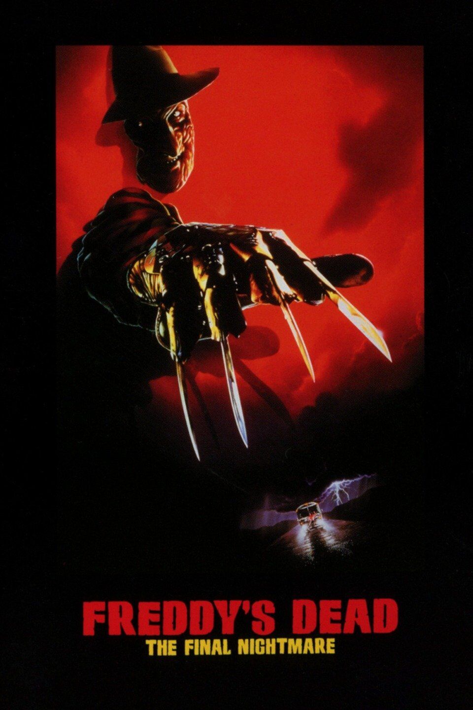 1991 NIGHTMARE ON ELM STREET FREDDY'S DEAD PINBACK BUTTON Promotional Horror !!! 