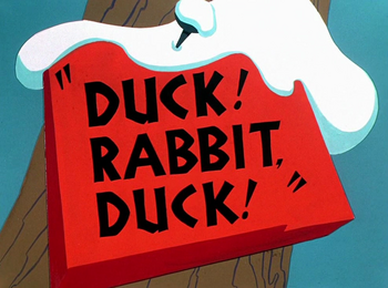 Duck! Rabbit, Duck! Title Card