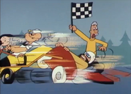 Popeye Cartoons Sound Ideas, Vehicular - (Exterior) sports cars racing by