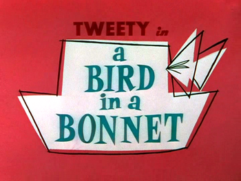 A Bird in a Bonnet Title Card