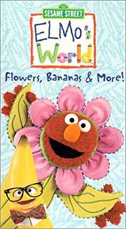 Elmo's World Flowers Bananas and More VHS Cover