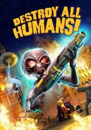 Destroy All Humans box art for the PlayStation 2