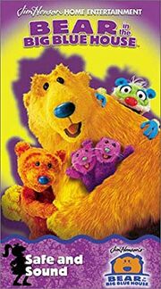 Bear in the Big Blue House Safe and Sound VHS Cover