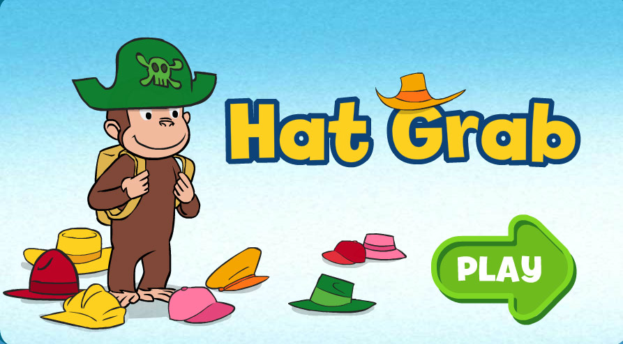Curious George Hat Grab Online Games