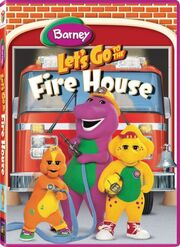 Barney Let's Go to the Fire House Cover