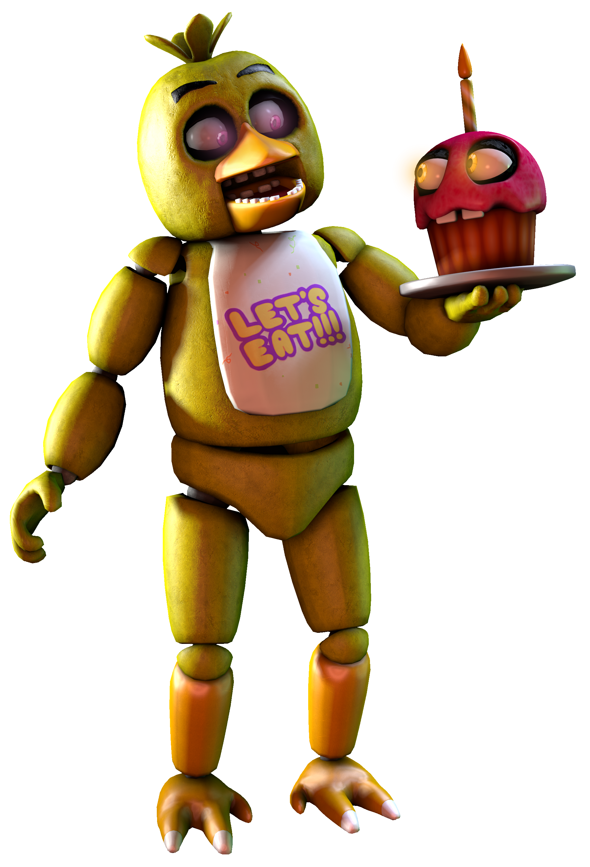 PizzaPocketGod on X: @Bravvyy_ FNAF 1 chica is my fav animatronic from the  franchise lmao She can go from normal fun kid mascot to man made horrors in  a second, something all