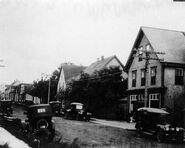 A view of the hotel from Main Street, c1921. Morley Acorn photo.