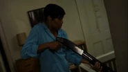 Lydia defending a witness from gangbangers
