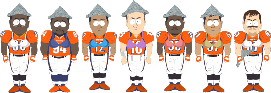 South Park' town showed up to watch the Denver Broncos game