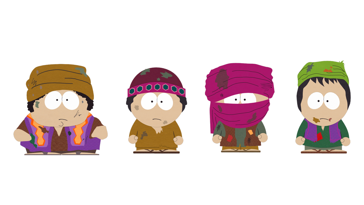 Edited south park characters