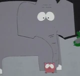 Fluffy and Kyle's elephant in "An Elephant Makes Love to a Pig".
