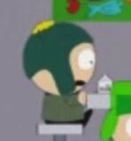 Another character similar to Craig wearing green.