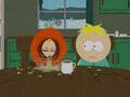 Butters is with Kenny in ¨Major Boobage¨.