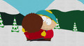 Clyde hugging Cartman in "Cartman's Silly Hate Crime 2000"