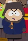 He is seen dancing in Cartman's Party in "Clubhouses"