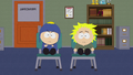 Craig and Tweek Tweak discussing sexuality with PC Principal in "Tweek x Craig".