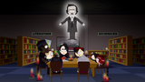 Mike and others summoning Edgar Allan Poe.