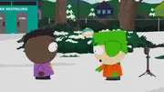 Cartman regardant Kyle se disputer avec Tolkien dans "Cupid Ye"