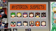 Mur de suspects Mysterion du professeur Chaos.