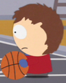 Playing basketball with Stan.