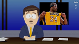 A real life image of Kobe shown on the news demonstrating "Faith Hilling"