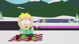 Butters playing with apples in "Stupid Spoiled Whore Video Playset".