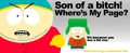 Cartman and Kyle's 404 message.