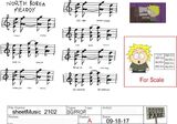 The production art for Tweek's sheet music.
