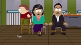 Mme. Hakeem interrogé par Cartman dans "Chattomique"