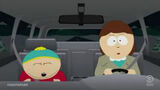 Cartman crying after his mother refuses to buy the iPad for him and drives him home.