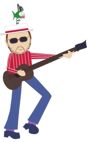 South Park's caricature of Les Claypool as seen in the 