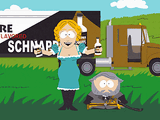 Suzette standing next to Cartman.