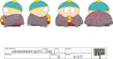 Art de production pour Cartman dans son châle.