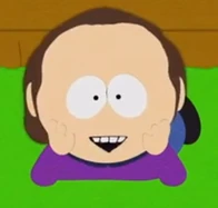 テレンス＆フィリップの番組を床の上で鑑賞するジェイソン