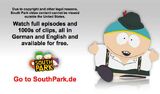 Eric Cartman on the German South Park Website