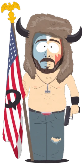 Politics-qanon-bisonhat-guy