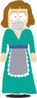 Mrs. Tweak with mask