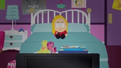 テレビジョンの前に置かれた