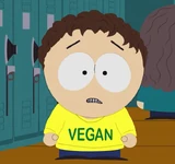 Le garçon végétalien essayant de discuter avec Cartman.