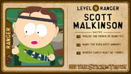 Scotts Charakterkarte aus South Park: Der Stab der Wahrheit.