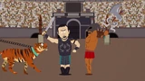 TheNewTerranceandPhillipMovieTrailer005.png (3,41 Mio) Russell Crowe dans la parodie Gladiator, "The Gauntlet".