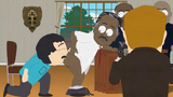 Randy Marsh kissing Jackson's ass in "With Apologies to Jesse Jackson".