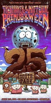 South Park- The 25th Anniversary Concert Poster