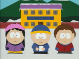 Brimmy writing notes about Cartman's party.