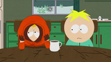 Butters is with Kenny in "Major Boobage".